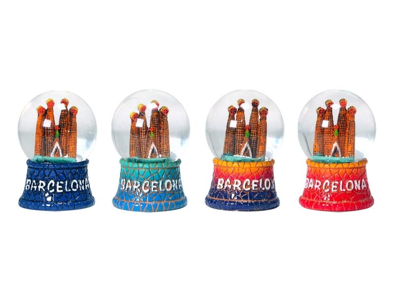 Bola de nieve. Sagrada Familia. Gaudí. Barcelona. 4 colores