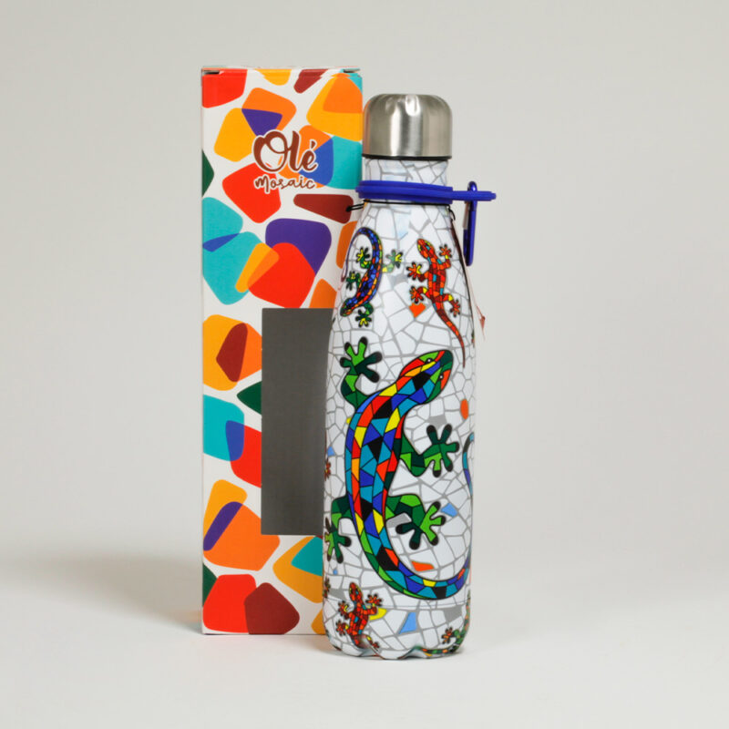 Botella inox. 500 ml. Salamandra. Barcelona.