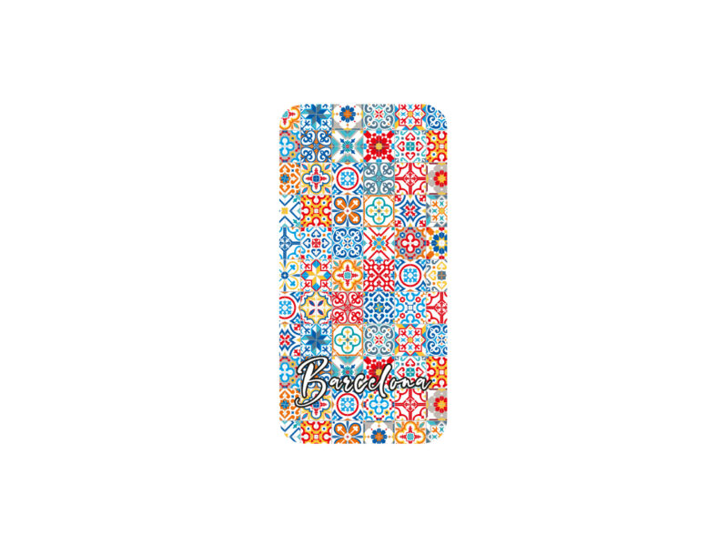 Funda de teléfono para iPhone 11 Pro (TPU). Mosaico. Barcelona. Blanco