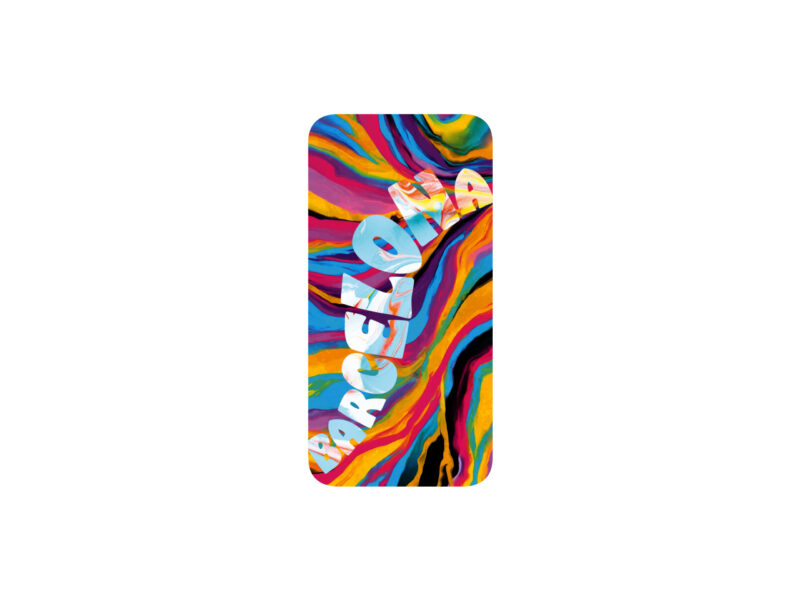 Funda de teléfono para iPhone 14 Pro (TPU). Abstracto. Barcelona. Azul