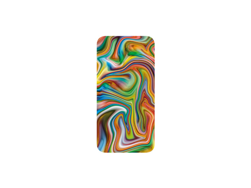 Funda de teléfono para iPhone 15 (TPU). Abstracto. Verde