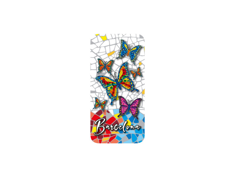 Funda de teléfono para Xiaomi RMNote 12 (TPU). Mariposa. Barcelona. Blanco