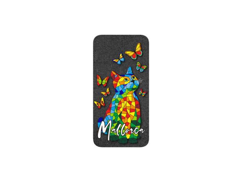 Funda de teléfono para iPhone 13 (TPU). Gato. Mallorca. Negro