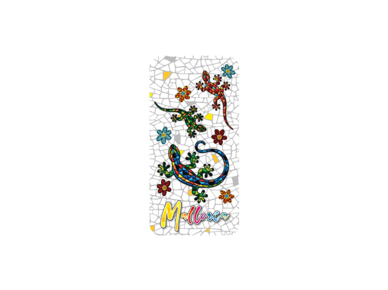 Funda de teléfono para iPhone 13 Pro (TPU). Salamandra. Mallorca. Blanco