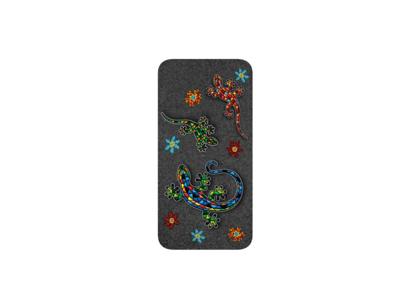 Funda de teléfono para iPhone 14 (TPU). Salamandra. Negro