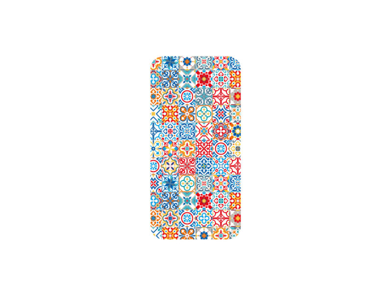 Funda de teléfono para iPhone 15 Pro (TPU). Mosaico. Blanco
