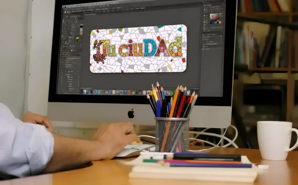 Tu Ciudad Souvenirs de mosaico personalizados con el nombre de tu ciudad 1